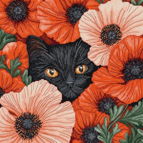 Набір для вишивання хрестиком LETISTITCH Poppy Eyes L9949
