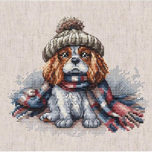 Набір для вишивання хрестиком AVA P037 Кавалер Кінг Чарльз Спанієль. Cavalier King Charles Spaniel 