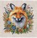 Набір для вишивання хрестиком AVA P123 Лисиця серед квітів. Fox among flowers