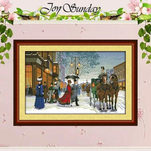 JoySunday  Набір для вишивання Twilight In Foreign Country