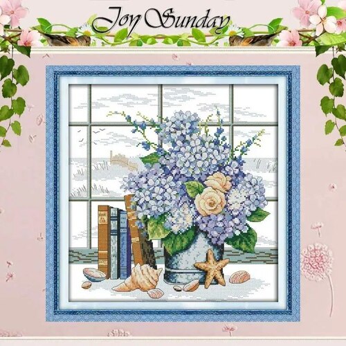 JoySunday Набір для вишивання Blue Elegant