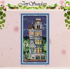 JoySunday  Набір для вишивання A Quiet Night з нанесеною на канву схемою