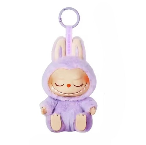 Брелок м'яка іграшка плюшева Labubu The Monsters Exciting Macaron фіолетовий