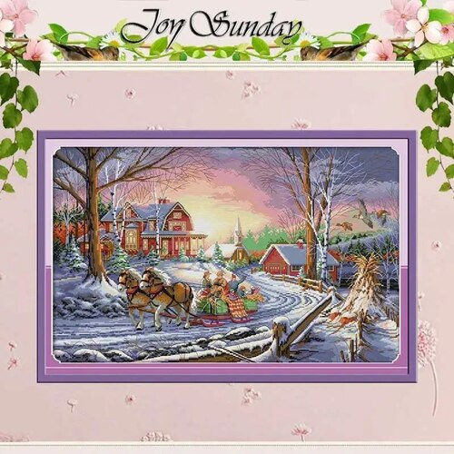 JoySunday Набір для вишивання Winter Travel