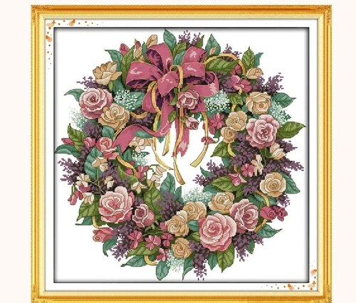 JoySunday  Набір для вишивання Вінок A Wreath Of Rose's
