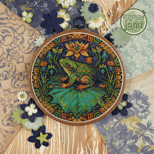 Набір для вишивання Stitching Land Art Nouveau 013 Жабка