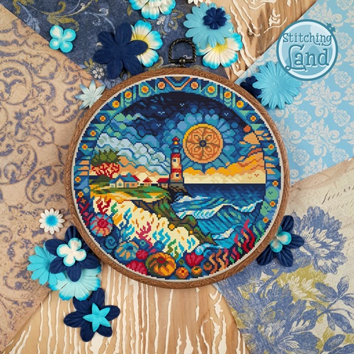 Набір для вишивання Stitching Land Art Nouveau 018 Сонячний Маяк 