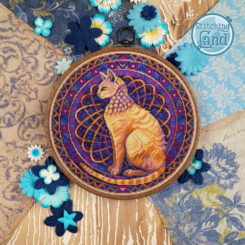 Набір для вишивання Stitching Land Art Nouveau 022 Магічний Кіт