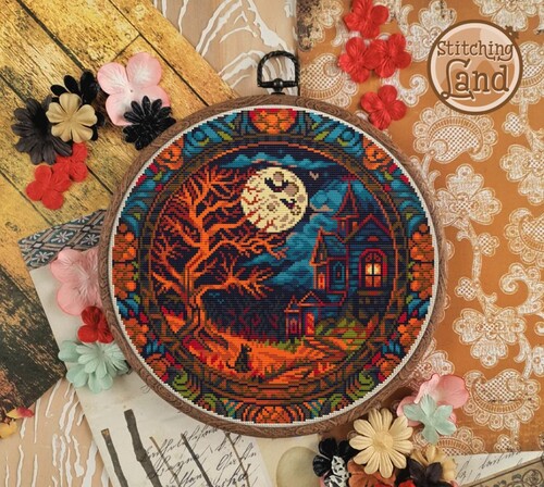 Набір для вишивання Stitching Land Art Nouveau 002 Повнолуння