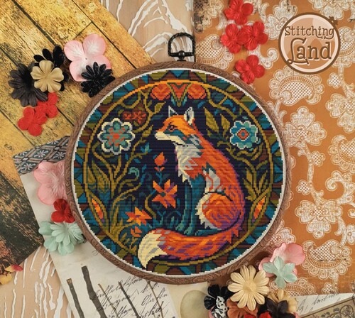 Набір для вишивання Stitching Land Art Nouveau 004 Лис