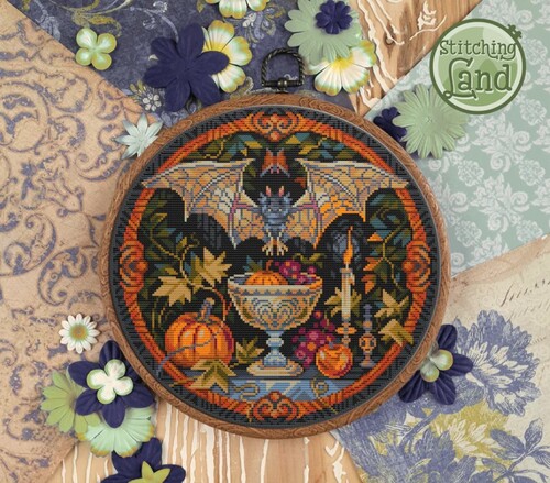 Набір для вишивання Stitching Land Art Nouveau 006 Летюча Миша