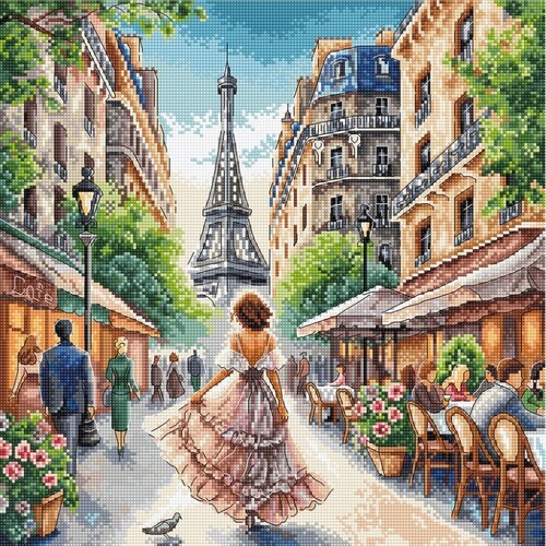 Набір для вишивання хрестиком AVA P126 З Парижа з любов'ю. From Paris with Love