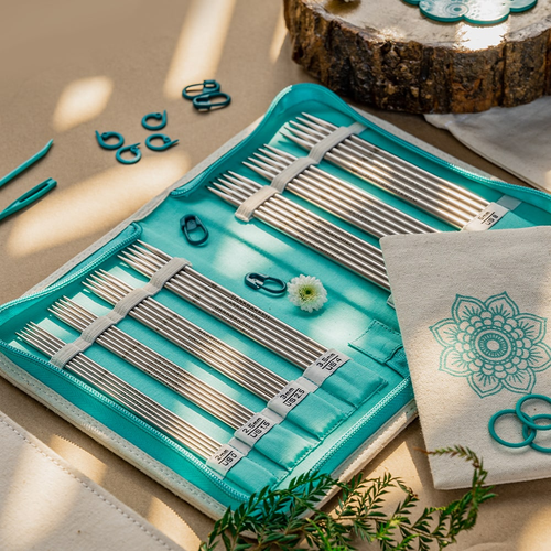 36331 Набір шкарпеткових металевих спиць 15см “The Grateful Set” Mindful Collection KnitPro
